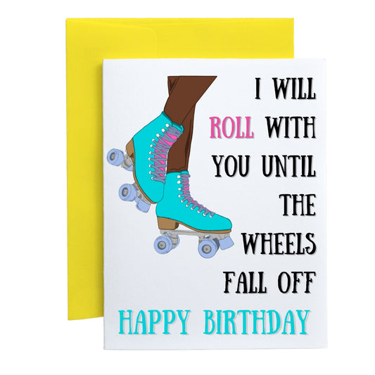 Roller Skating (Birthday Card)